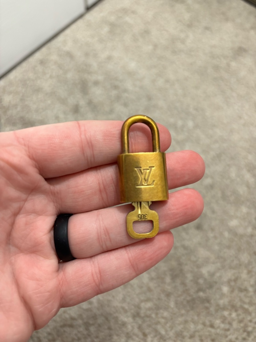 Vintage Authentic Louis Vuitton Lock & Key